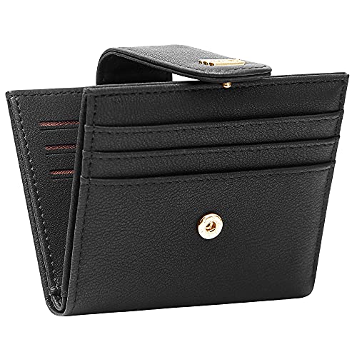 GEEAD Small Wallets for Women Slim Bifold Credit Card Holder Minimalist Zipper Coin Pocket | The Storepaperoomates Retail Market - Fast Affordable Shopping