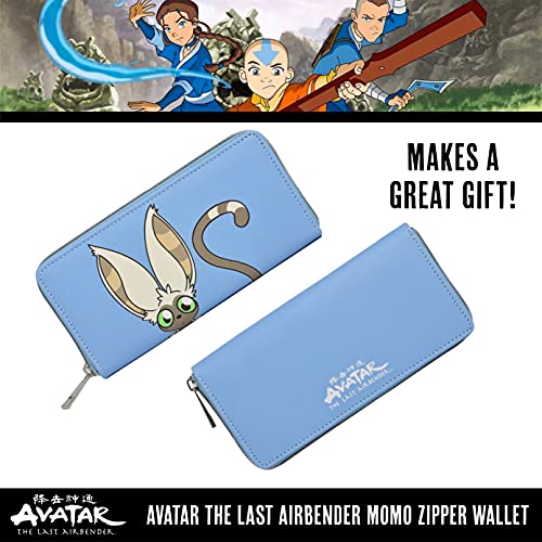 Concept One Avatar The Last Airbender Momo Peek-A-Boo Zipper Wallet, Blue | The Storepaperoomates Retail Market - Fast Affordable Shopping