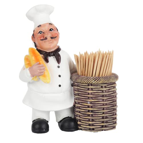 Chef Toothpick Holder Novelty Fat Chef Kitchen Decor