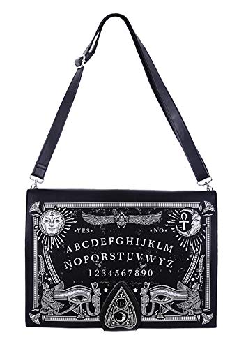 RE Style Gothic Ouija Board Occult Spirit Board Handbag, Black