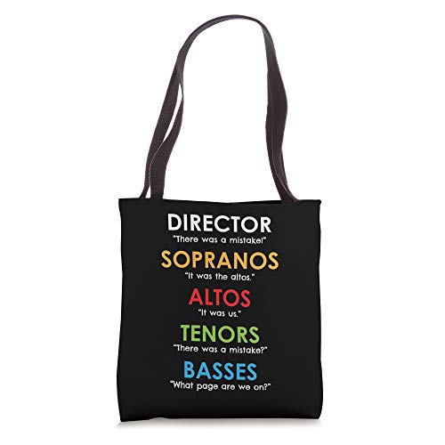 Funny Choir Director Gifts Orchestra Soprano Alto Singer Tote Bag