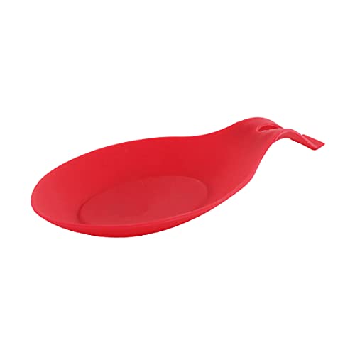 Silicone Spoon Rest for Kitchen Spoon Holder – Red