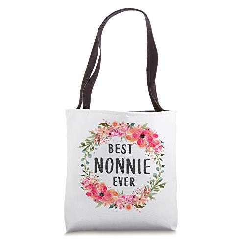 Best Nonnie Ever Tote Bags Family Mom Grandma Gift for Women Tote Bag