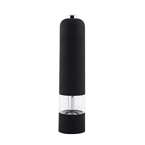 JIAN Black Electric Pepper Herb Mill Salt Spice Grinder Muller Milling Machine Practical Home Electric Pepper Mill Kitchen Tool Exquisite