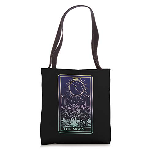 The Moon Tarot Card Witch Aesthetic Witchy Major Arcana Tote Bag