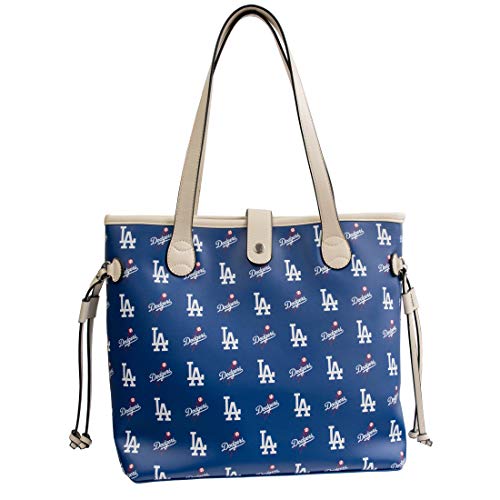 Littlearth Los Angeles Dodgers Patterned Tote Bag Handbag, Blue, Large