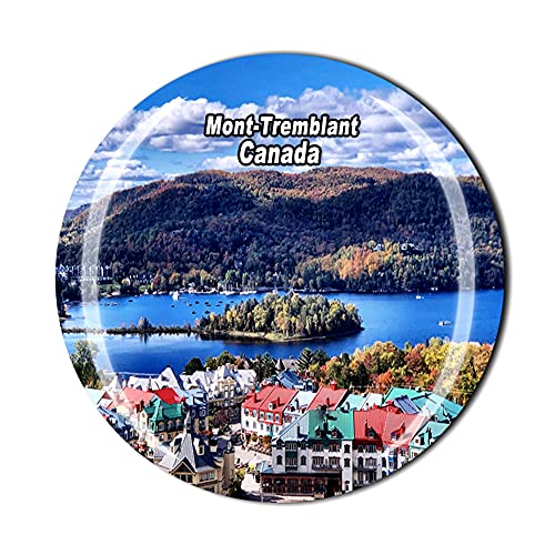 Canada Mont-Tremblant Refrigerator Magnet Travel Souvenir Gift 3D Crystal Home Kitchen Decoration Magnetic Sticker