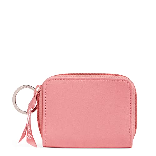 Vera Bradley womens Cotton Petite Zip-around With Rfid Protection Wallet, Rouge Rose – Recycled Cotton, One Size US
