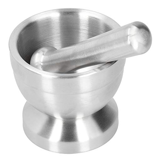 Garlic Crusher, Garlic Press, Mortar Pestle, Strong Corrosion‑resistant Durable for Home Kitchen(small)