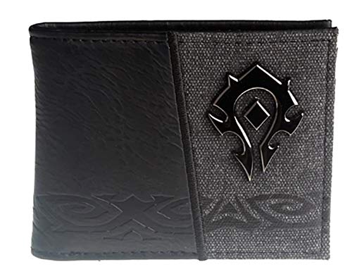 UUC Wow Horde Metal Logo Leather Bi Fold Wallet
