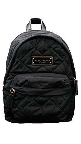 Marc Jacobs M0016679 Black/Gold Hardware Women’s Quilted Nylon Mini Backpack