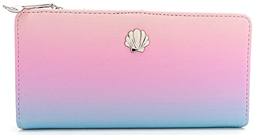 Loungefly x Disney The Little Mermaid Dinglehopper Bi-fold Wallet (Pink/Blue, One Size)