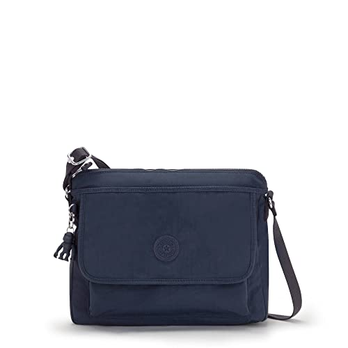 Kipling womens WomenÂ’s Aisling Bag, Lightweight Everyday Purse, Nylon Shoulder Crossbody Bag, Blue Bleu, 12 L x 8.87 H 4 D US