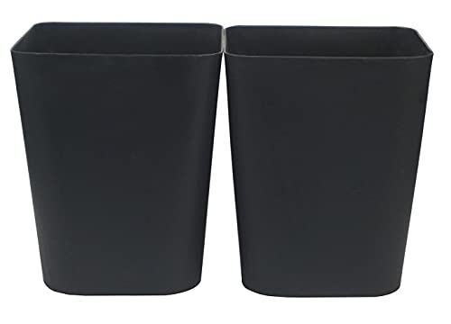 Feiupe 1.6 Gallon Small Trash Can Bathroom Wastebasket Garbage Can for Kitchen Office Bathroom,Pack of 2(1.6 Gallon(2 Pack), Black)