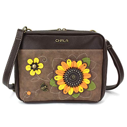 CHALA Wallet Companion Organizer Xbody – -Sunflower-brown