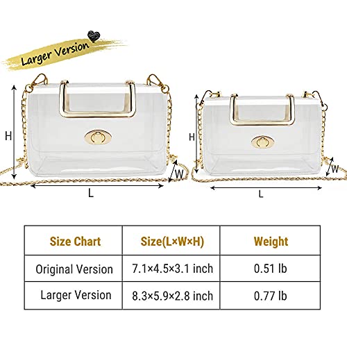 COROMAY Clear Purse for Women, Clear Crossbody Bag, Clear Stadium Purse Handbags | The Storepaperoomates Retail Market - Fast Affordable Shopping