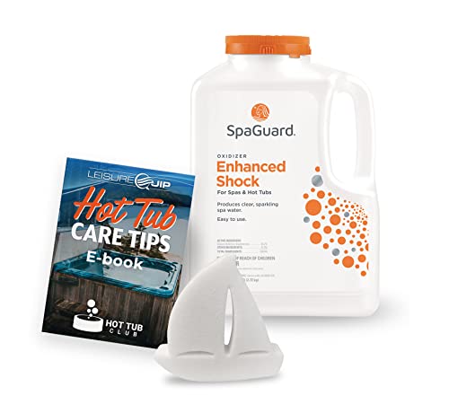SpaGuard Enhanced Shock 6 Pound with Scum Absorber and Hot Tub Care Ebook