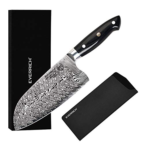Everrich Fish-Killing Knife Chinese Cleaver, Ultra Sharp Forged German Steel Chef Knives, All-Purpose Nonstick Kitchen Knife for Home Cooking, Vegetable Cutting, 7 Inch Blade
