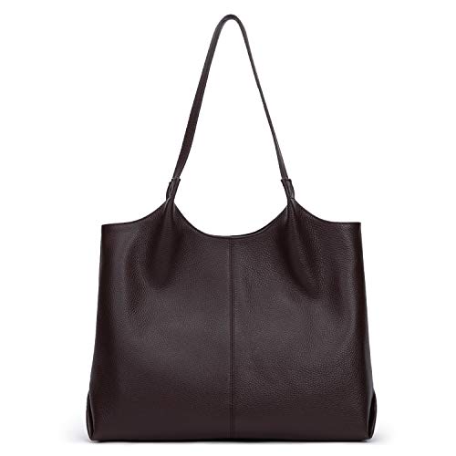 Soft Leather Tote Purse Zipper Closure Designer Handbag Women RFID Top-handle Bag Lightweight