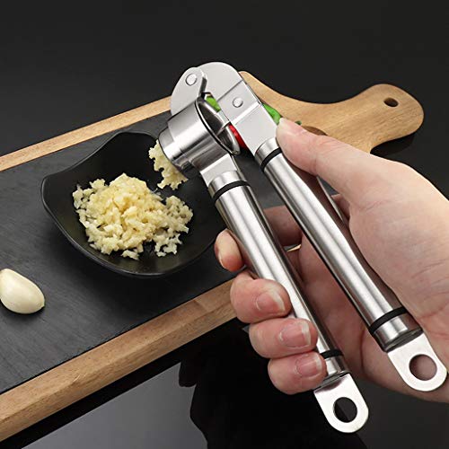 Liyes Stainless Steel Garlic Press, Crusher Squeezer, Chopper Home Kitchen Mincer Tool – Easy Clearing, Safe Using and User-Friendly – for Any Occasion | The Storepaperoomates Retail Market - Fast Affordable Shopping
