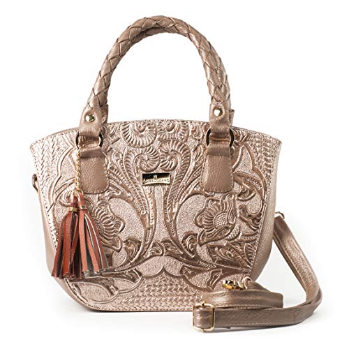 A ÁNGELOZANO Lady bag, Genuine Leather bag, Handcrafted bag, Engraved bag, Hand bag, Women’s bag, Citlali Model
