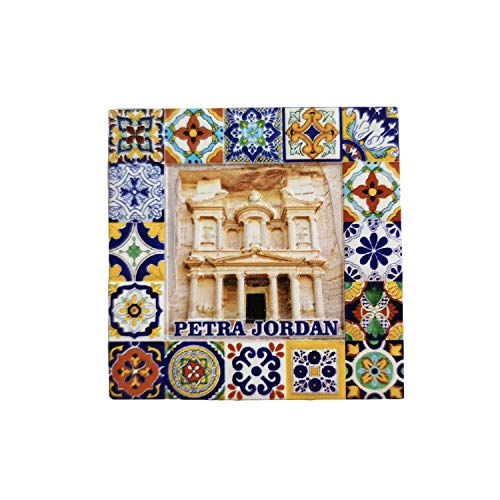 Jordan Petra 3D Refrigerator Magnet Resin Travel Souvenirs,Handmade Home & Kitchen Decoration Jordan Fridge Magnet Collection Gift