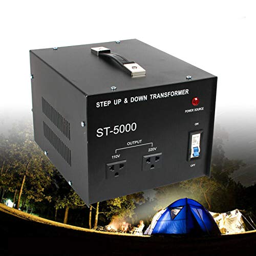 5000 Watt Voltage Converter Transformer Heavy Duty Step Up and Step Down 110V/220V AC Adapter (ST5000)