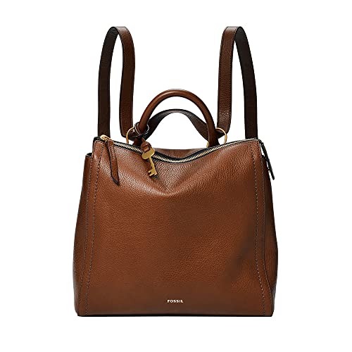 Fossil Women’s Parker Leather Convertible Backpack Purse Handbag