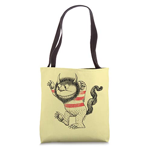Where the Wild Things Are Line Art Tote Bag