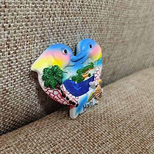 Haiti 3D Dolphins Fridge Magnet Souvenir Gift,Handmade Home & Kitchen Decoration Haiti Refrigerator Magnet Collection | The Storepaperoomates Retail Market - Fast Affordable Shopping