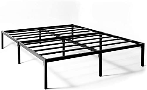 UrbanLab NEST Slumber Metal Platform Queen Size Bed Frame | QuickLock Ready in 5 Min | Quiet & Sturdy | 14 Inch Mattress Foundation | No Box Spring Needed | Non-Slip & Easy Assembly