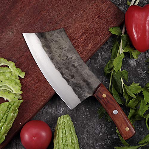 DENGJIA Chef Knife 7.2 Inch Chinese Chef’s Knife and Meat Cleaver with Rosewood Handle Kitchen Knife | The Storepaperoomates Retail Market - Fast Affordable Shopping