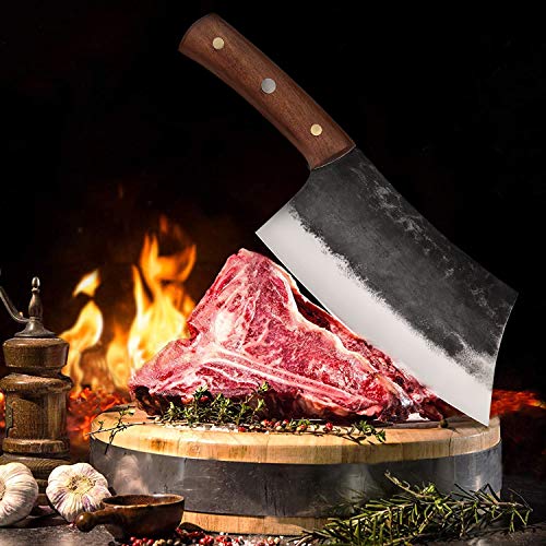 DENGJIA Chef Knife 7.2 Inch Chinese Chef’s Knife and Meat Cleaver with Rosewood Handle Kitchen Knife | The Storepaperoomates Retail Market - Fast Affordable Shopping