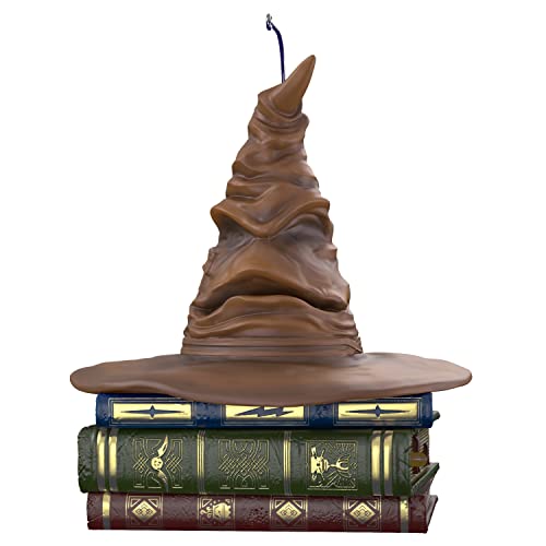 Hallmark Keepsake Christmas Ornament 2022, Harry Potter Sorting Hat, Halloween Ornament with Sound and Motion