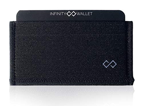 Infinity Wallet – Minimalist Wallet for Men and Women (Solid Black)