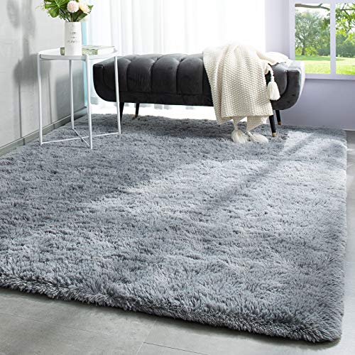 TWINNIS Super Soft Shaggy Rugs Fluffy Carpets, 3×5 Feet, Indoor Modern Plush Area Rugs for Living Room Bedroom Kids Room Nursery Home Decor, Upgrade Anti-Skid Durable Rectangular Fuzzy Rug, Grey | The Storepaperoomates Retail Market - Fast Affordable Shopping