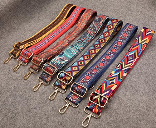 Purse Strap Replacement Guitar Style Multicolor Canvas Crossbody Strap for Handbags (25#) | The Storepaperoomates Retail Market - Fast Affordable Shopping