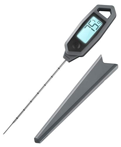 Lavatools PT18 Professional Commercial 4.5″ Ambidextrous Backlit Digital Instant Read Meat Thermometer for Kitchen, Food Cooking, Grill, BBQ, Smoker, Candy, Home Brewing, and Oil Deep Frying