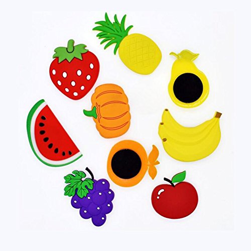 WOTOY Cute Cartoon Fruits Stereo Fridge Magnets for Kids Activity Home Decoration a Set of 10 Pieces | The Storepaperoomates Retail Market - Fast Affordable Shopping