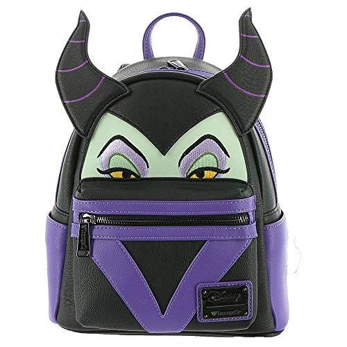 Loungefly Disney Maleficent Faux Leather Cosplay Womens Double Strap Shoulder Bag Purse One Size Multi