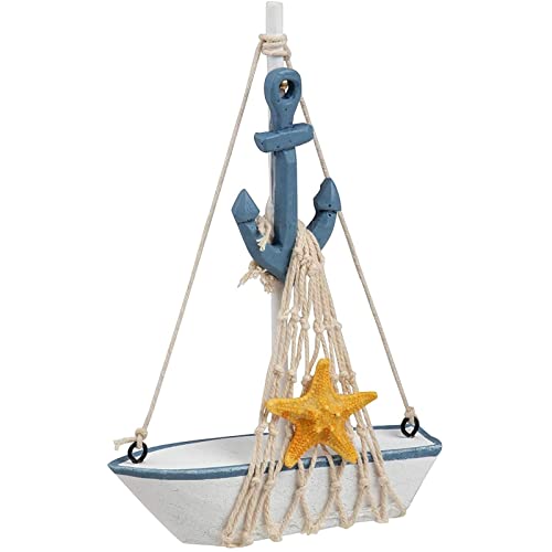 Juvale Set of 4 Nautical Nursery Decor for Boys, Miniature Sailboat Sea Decorations for Home Bathroom, Baby Shower (5 x 7 in) | The Storepaperoomates Retail Market - Fast Affordable Shopping