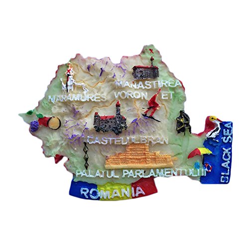 Romania 3D Refrigerator Magnet Map Travel Sticker Souvenirs,Home & Kitchen Decoration Romania Fridge Magnet from China