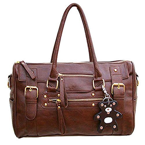 Women Retro Handbags and Purses PU Top-handle Shoulder Bag Totes Satchels