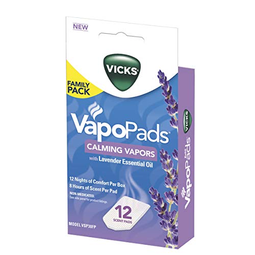 Vicks Calming Lavender VapoPad Family Pack, 12 Count