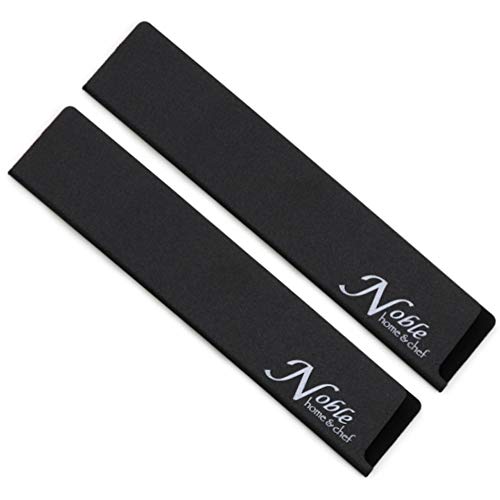 Noble Home & Chef 2-Piece Universal Knife Guards (12″) are Felt Lined, More Durable, Non-BPA, Gentle on Blades, and Long-Lasting Knives Covers Are Non-Toxic and Abrasion Resistant!