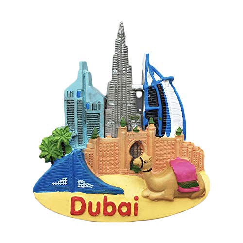 Dubai 3D Burj Khalifa Refrigerator Magnet Travel Sticker Souvenirs Home & Kitchen Decoration Fridge Magnet Collection from China
