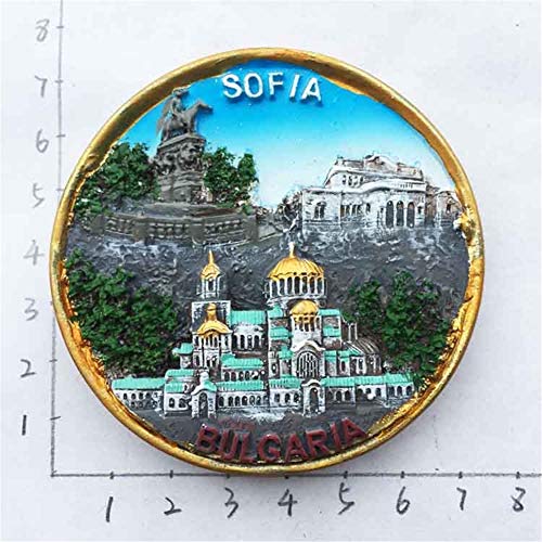 Sofia Bulgaria Fridge Magnet World City Resin 3D Strong Souvenir Tourist Gift Chinese Magnet Hand Made Craft Creative Home and Kitchen Decoration Magnetic Sticker (Bulgaria) | The Storepaperoomates Retail Market - Fast Affordable Shopping