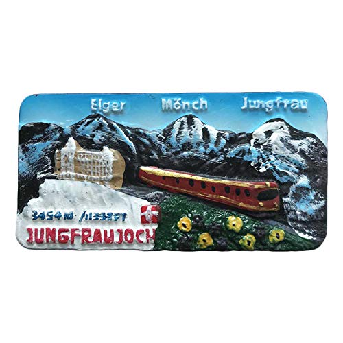 Switzerland Jungfraujoch 3D Refrigerator Magnet Travel Sticker Souvenirs Home & Kitchen Decoration Switzerland Fridge Magnet from China