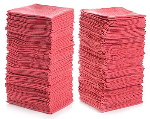 Simpli-Magic 79141 Shop Towels 14″x12″, Pack of 150, Red