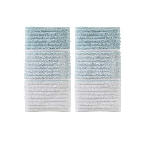 SKL Home by Saturday Knight Ltd. Planet Ombre 2 Pc Hand Towel Set, Aqua